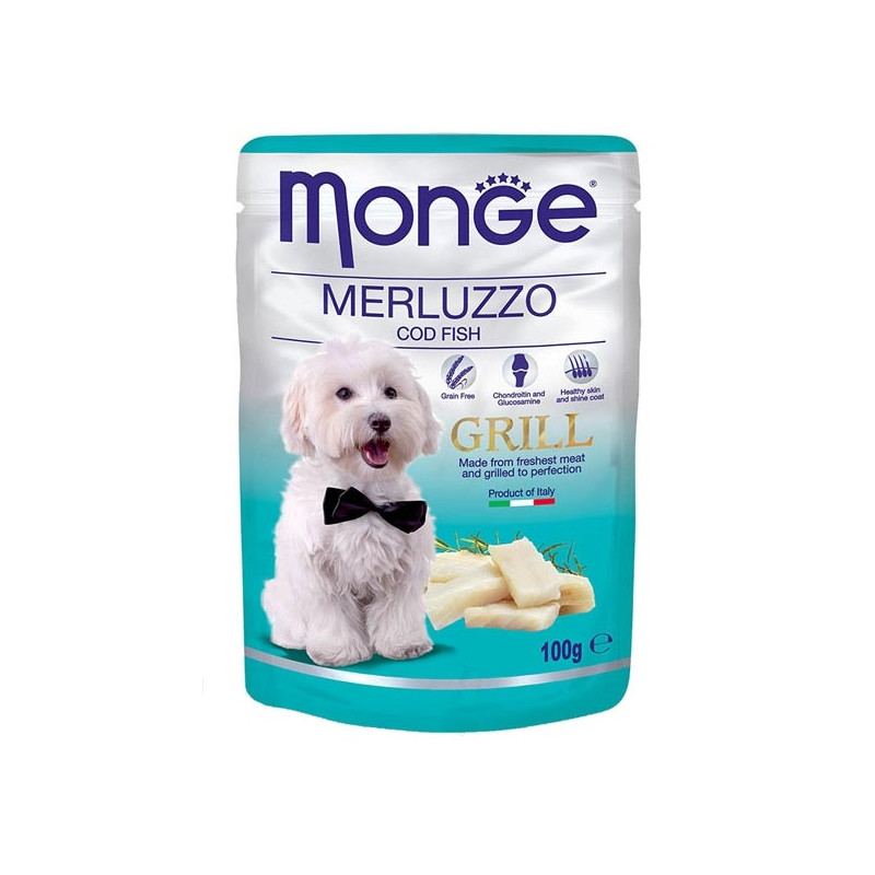 MONGE Grill Bocconcini con Merluzzo 100 gr.