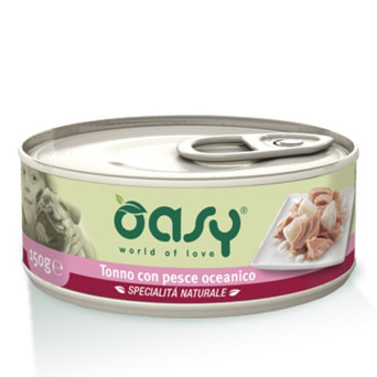 OASY Natürliche Thunfischspezialitäten mit Seefisch 150 gr.