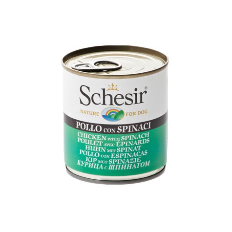 SCHESIR Huhn mit Spinat in Gelee 285 gr.