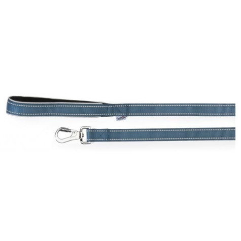 CAMON Leash with Neoprene Handle and Reflex Blue Stitching 2x120 cm. - DC177 / 02
