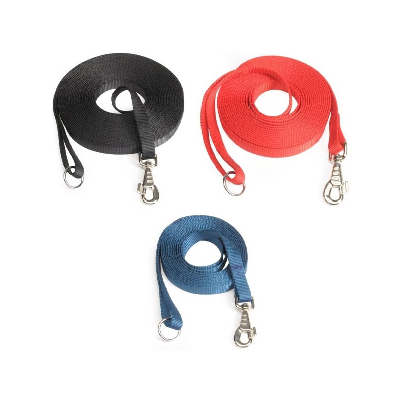 CAMON Guinzaglio Lungo in Nylon Rosso F111/01 15 mm. x 6 mt.