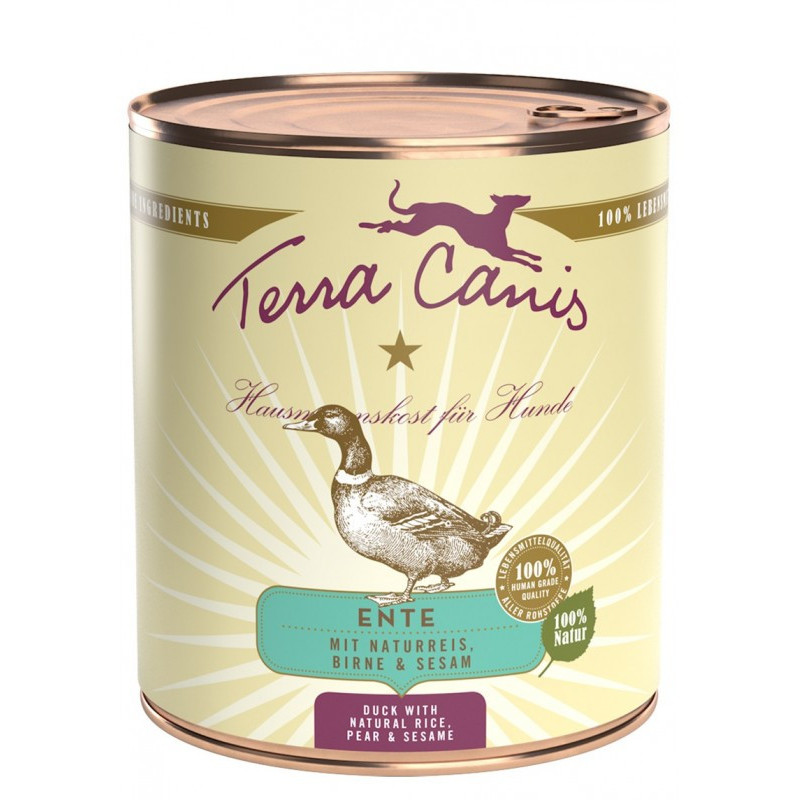 TERRA CANIS Classic Ente mit Naturreis, Rote Bete, Birne und Sesam 800 gr.