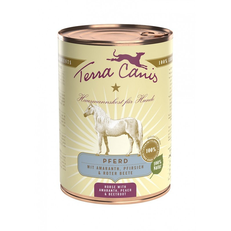 TERRA CANIS Classic Horse mit Amaranth, Pfirsich und Rote Beete 400 gr.