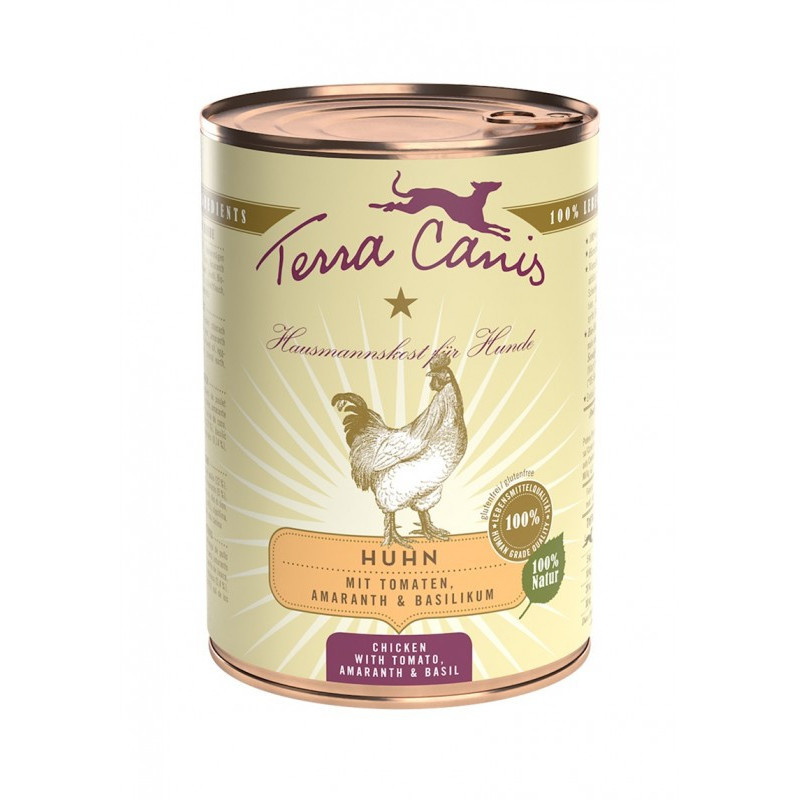 TERRA CANIS Classic Chicken mit Amaranth, Tomaten und Basilikum 400 gr.