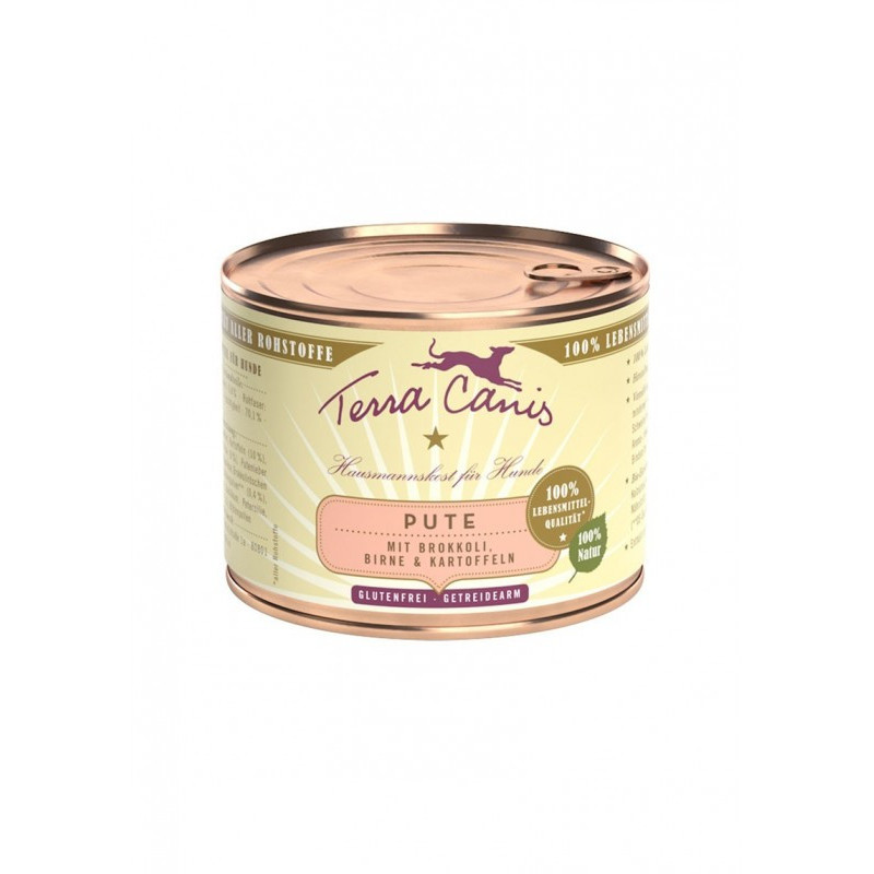 TERRA CANIS Classic Turkey with Broccoli, pear and potatoes 200 gr.