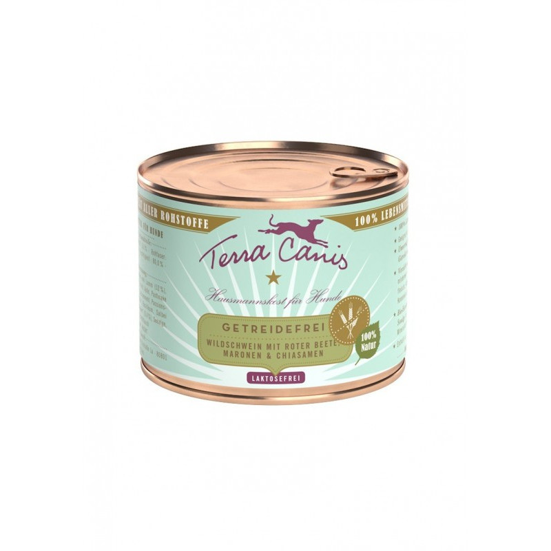 TERRA CANIS Grain Free Cinghiale con barbabietola, castagna dolce e semi di chia 200 gr. TERRA CANIS Grain Free Cinghiale con barbabietola, castagna dolce e semi di chia 200 gr.
