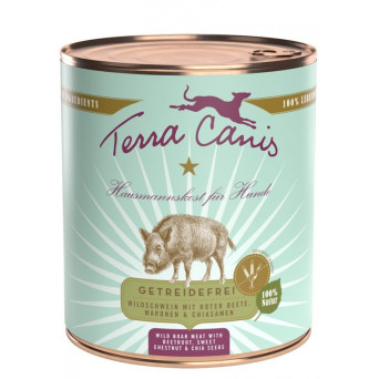 TERRA CANIS Grain Free Cinghiale con barbabietola, castagna dolce e semi di chia 400 gr. - 