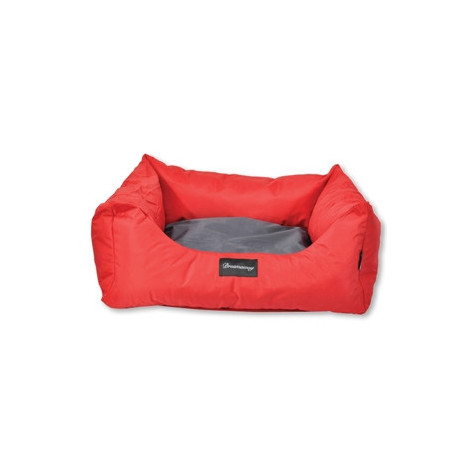 FABOTEX Boston Sofa Braun Rot / Anthrazit Größe L 80x67x22 cm.