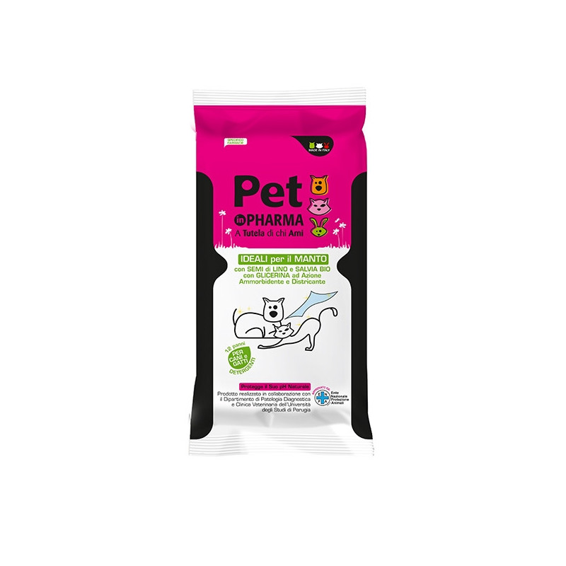 ALSIPHARMA Pet in Pharma Panni Umidificati per Manto