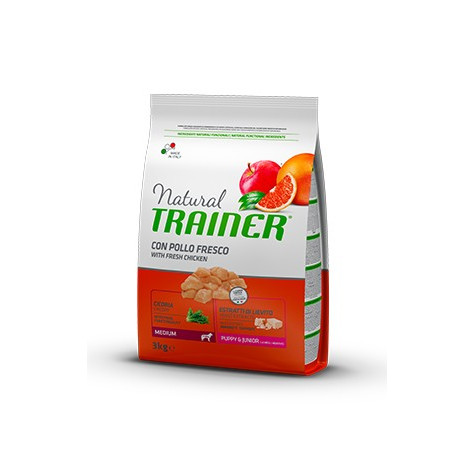 Trainer Natural Puppy & Junior Medium con Pollo Fresco 3 Kg. - 