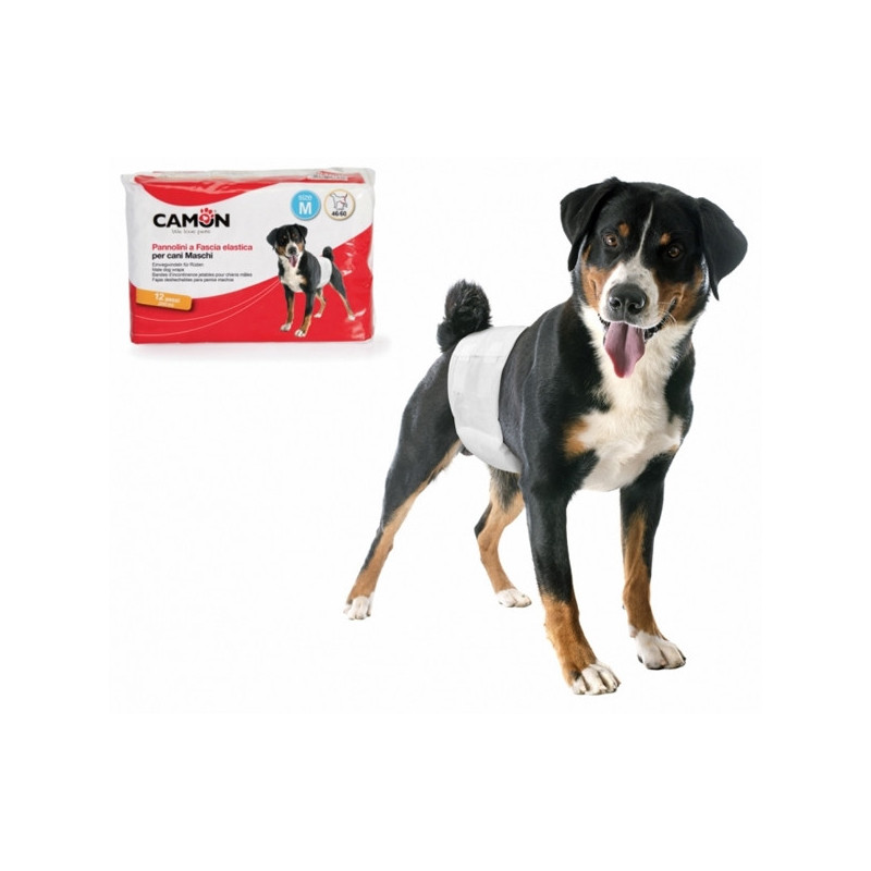 CAMON Elastic Band Diapers for Male Dogs 46/60 cm.