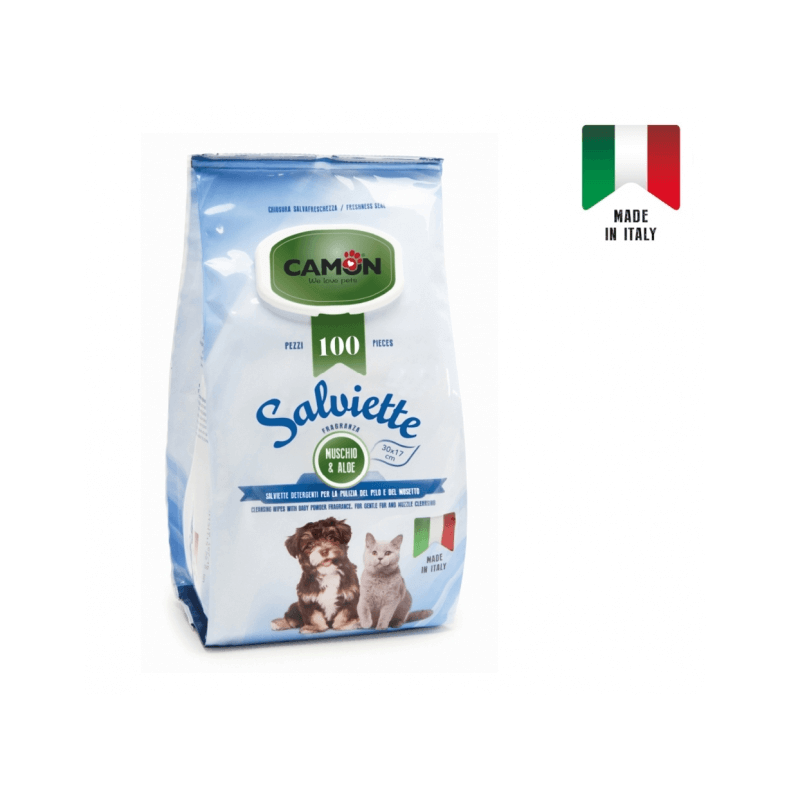 CAMON Wipes with Musk & Aloe Maxi format 100 Pcs.