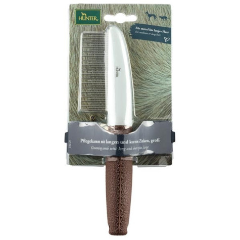 HUNTER Grooming Comb with Long and Short Teeth Large