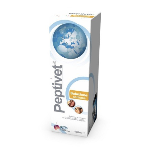 ICF Peptivet Eudermic Foam Solution 100 ml for Dogs and Cats