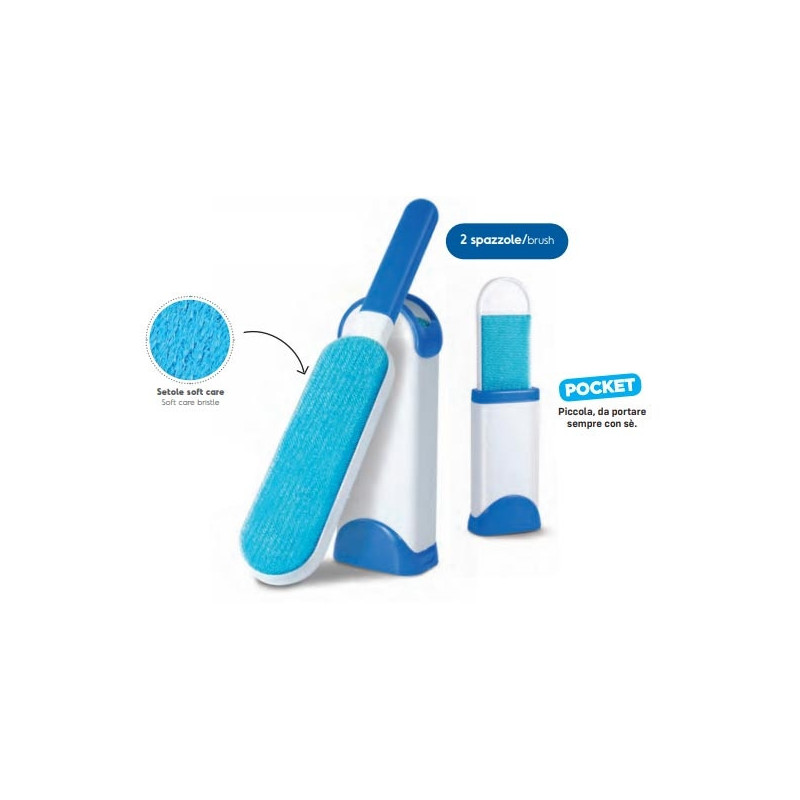 RECORD Hair Removal Brush + Pocket Brush Air Remover