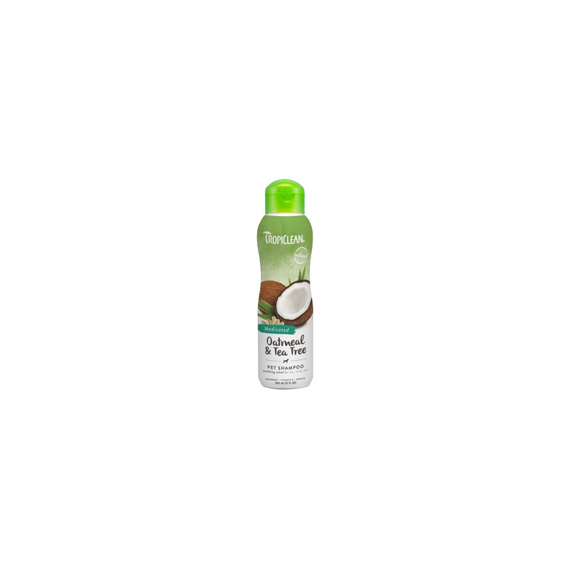 TROPICLEAN Shampoo Fiocchi d'Avena e Tea Tree 355 ml.