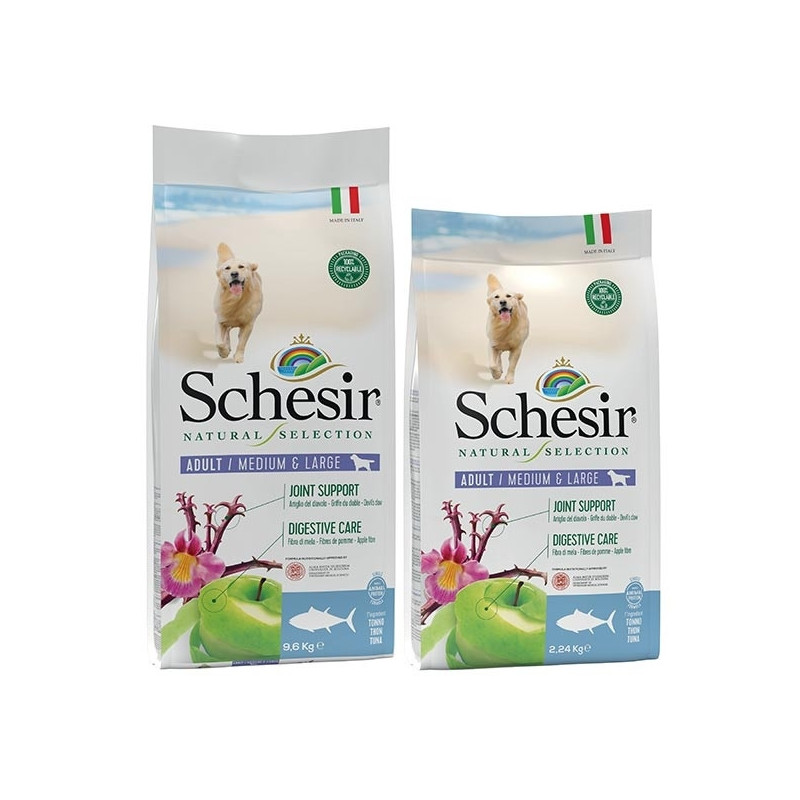 SCHESIR Natural Selection Adult Medium & Large con Tonno 9,60 kg.