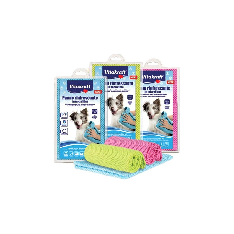 VITAKRAFT Panno Rinfrescante in Microfibra Super Assorbente 66X43 cm.