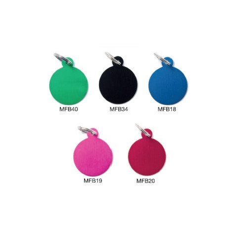 MY FAMILY Medaglietta Basic Cerchio Grande Alluminio Rosa - 