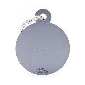 MY FAMILY Basic Big Circle aus grauem Aluminium