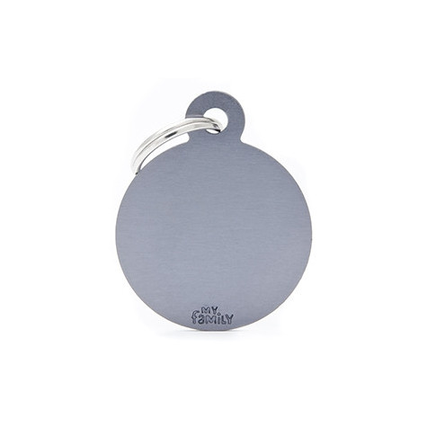 MY FAMILY Basic Big Circle aus grauem Aluminium