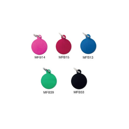 MY FAMILY Medaglietta Basic Cerchio Piccolo Alluminio Rosa - 