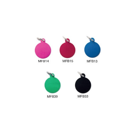 MY FAMILY Medaglietta Basic Cerchio Piccolo Alluminio Blu - 