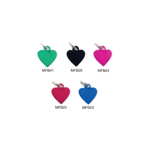 MY FAMILY Medaglietta Basic Cuore Piccolo Alluminio Verde - 