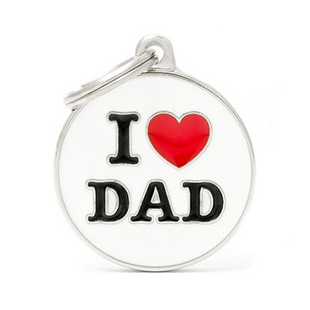 MY FAMILY Medaglietta Charms I Love Dad - 