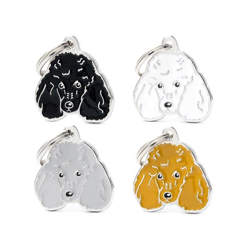 MY FAMILY Friends Apricot Poodle ID Tag