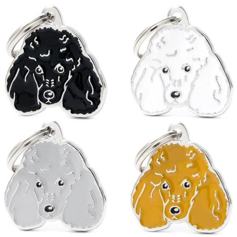 MY FAMILY White Poodle Friends Tag