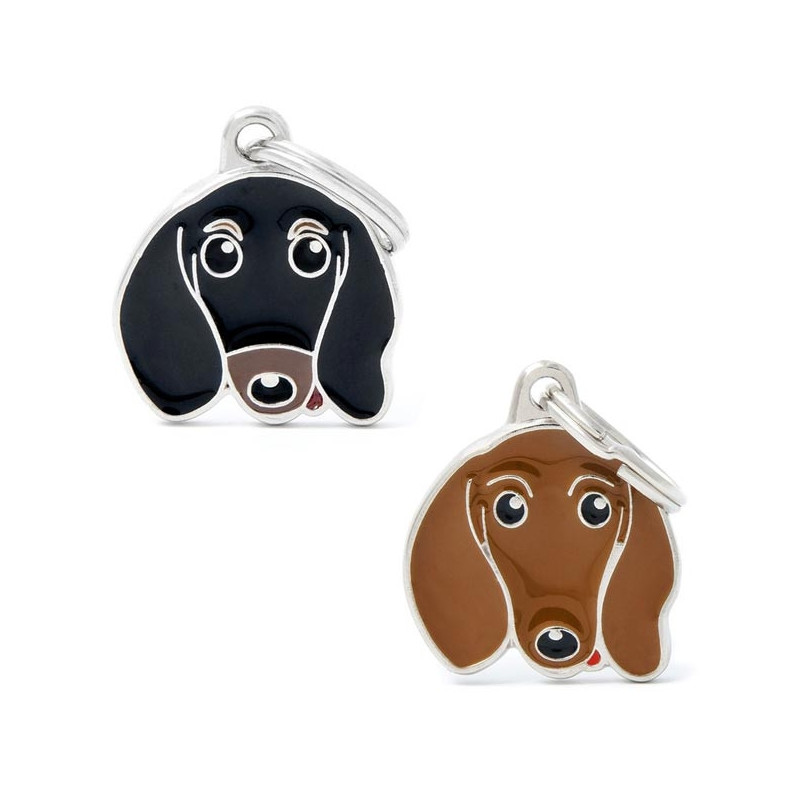 MY FAMILY Brown Dachshund Friends Tag
