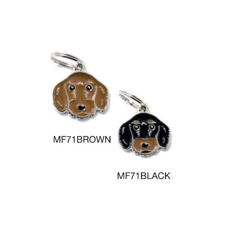 MY FAMILY Medaglietta Friends Bassotto Pelo Duro Marrone - 