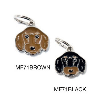 MY FAMILY Medaglietta Friends Bassotto Pelo Duro Nero - 