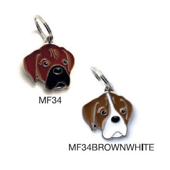 MY FAMILY Schwarze und braune Friends Boxer-Tags