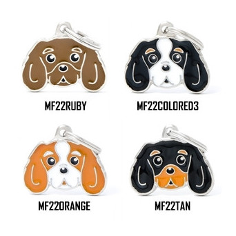 MY FAMILY Medaglietta Friends Cavalier King Charles Spaniel Tricolore - MF22COLORED3 - 