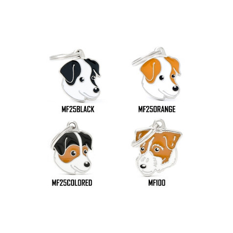 MY FAMILY Medaglietta Friends Jack Russel Bianco e Nero - MF25BLACK