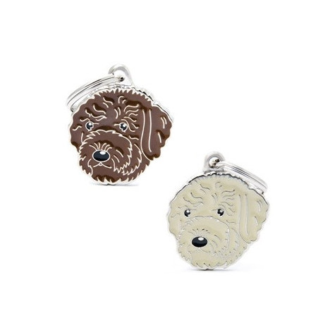 MY FAMILY Plakette Freunde Lagotto Romagnolo Cream