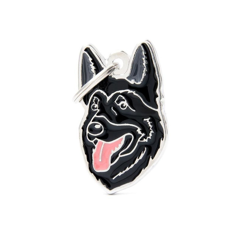 MY FAMILY Medaglietta Friends Pastore Tedesco Nero