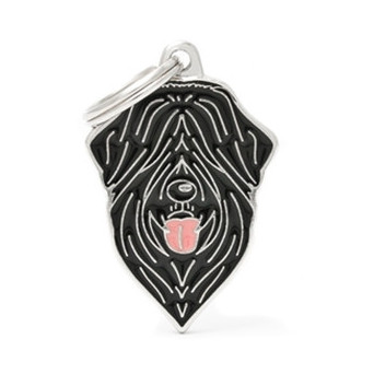 MY FAMILY Medaglietta Friends Terrier Nero Russo - 