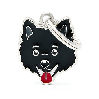 MY FAMILY Medaglietta Friends Volpino Nero - 