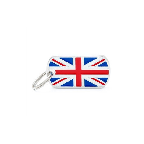 MY FAMILY Small Military ID Tag United Kingdom Flag