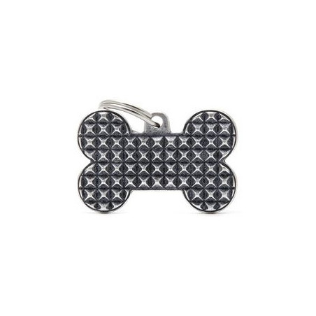 MY FAMILY Medaglietta Osso Grande con Borchie - 