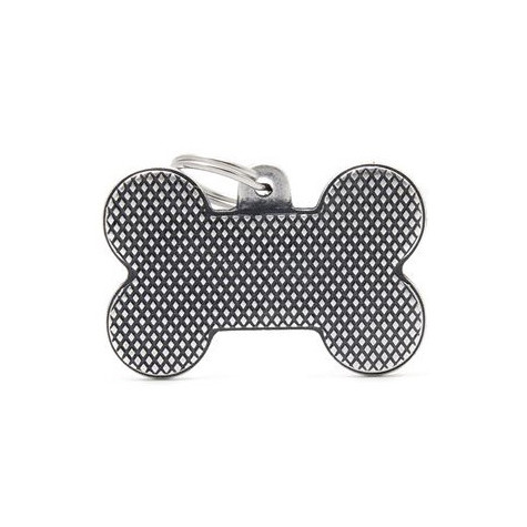 MY FAMILY Medaglietta Osso XL con Rombi - 