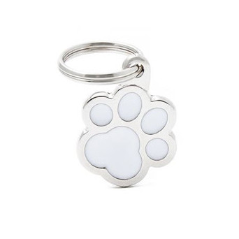 MY FAMILY Big White Paw Tag