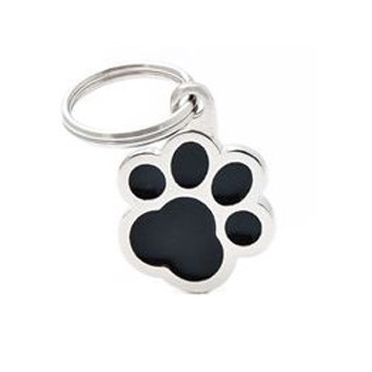 MY FAMILY Big Black Paw Tag