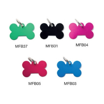 MY FAMILY Medaglietta Basic Osso Piccolo Alluminio Blu - 