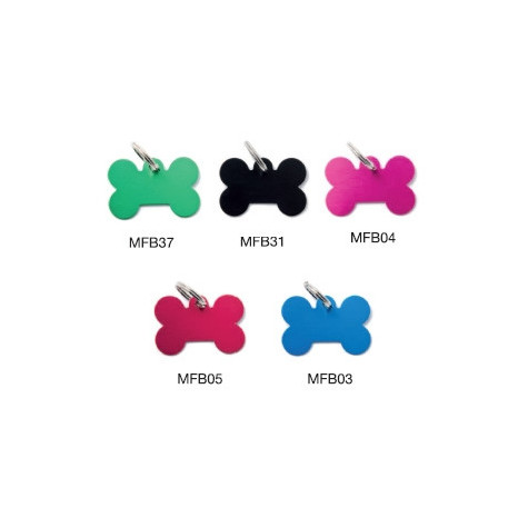 MY FAMILY Medaglietta Basic Osso Piccolo Alluminio Rosa