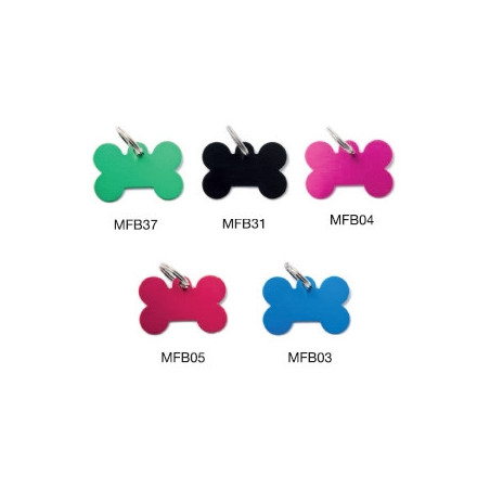 MY FAMILY Medaglietta Basic Osso Piccolo Alluminio Rosa - 