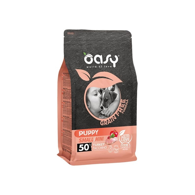 OASY Grain Free Puppy Small & Mini with Turkey 2,5 kg.